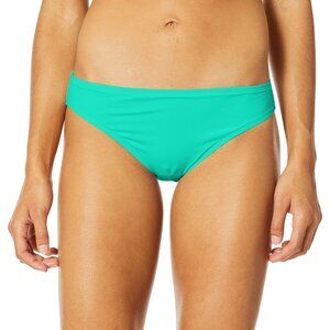 La Blanca Women's Island Goddess Solid Hipster Bikini Bottom Swimwear, Green 10